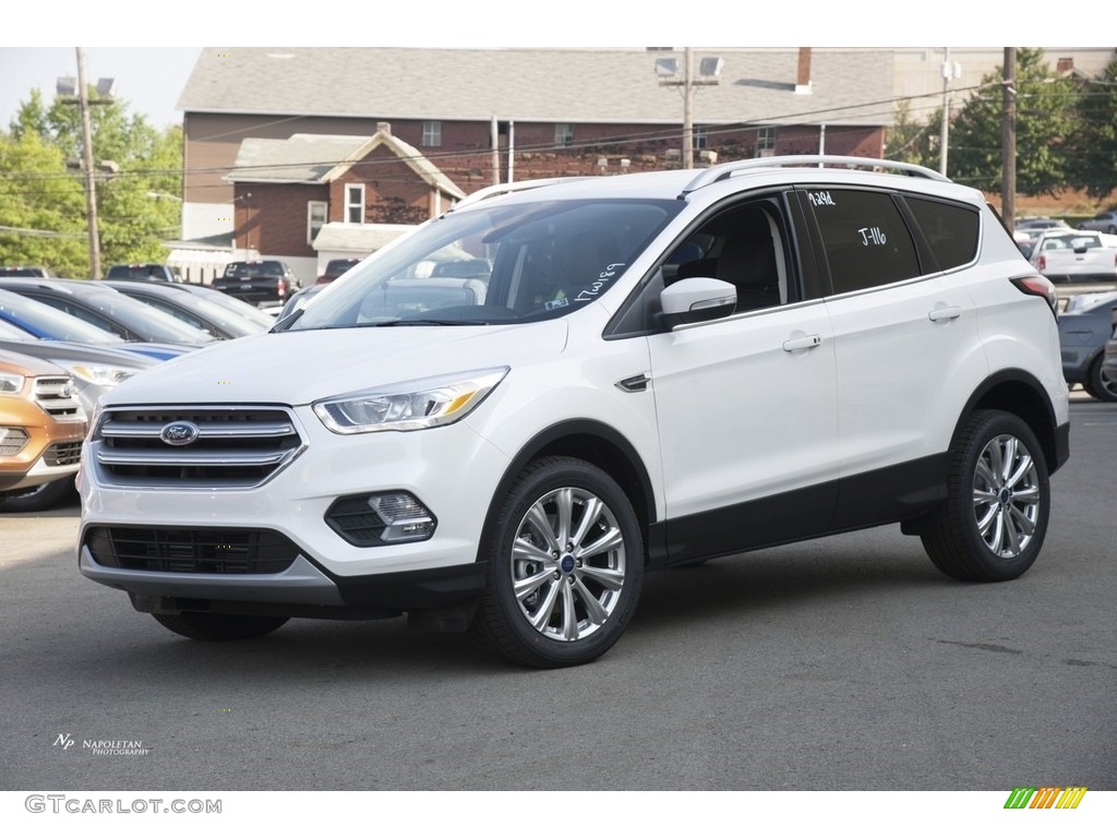 2017 Escape Titanium 4WD - White Platinum / Charcoal Black photo #1