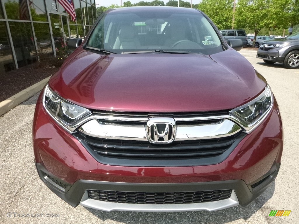 2017 CR-V LX AWD - Basque Red Pearl II / Gray photo #6