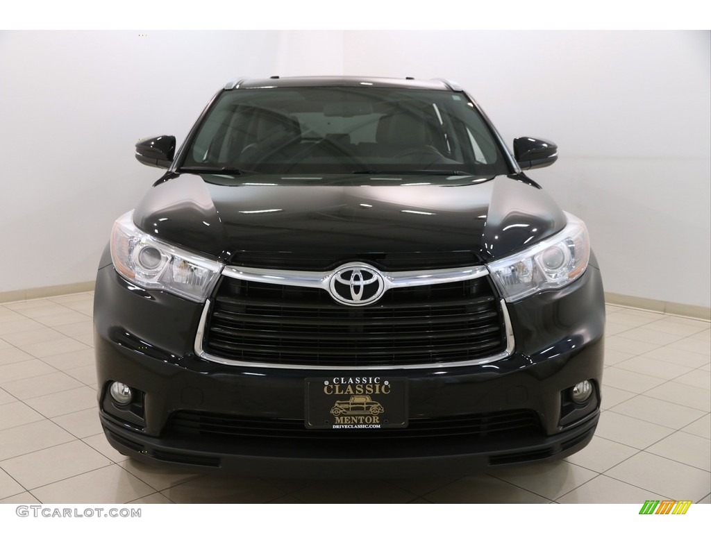 2015 Highlander XLE AWD - Attitude Black Metallic / Black photo #2