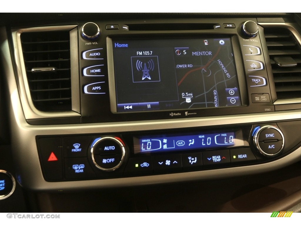 2015 Highlander XLE AWD - Attitude Black Metallic / Black photo #7