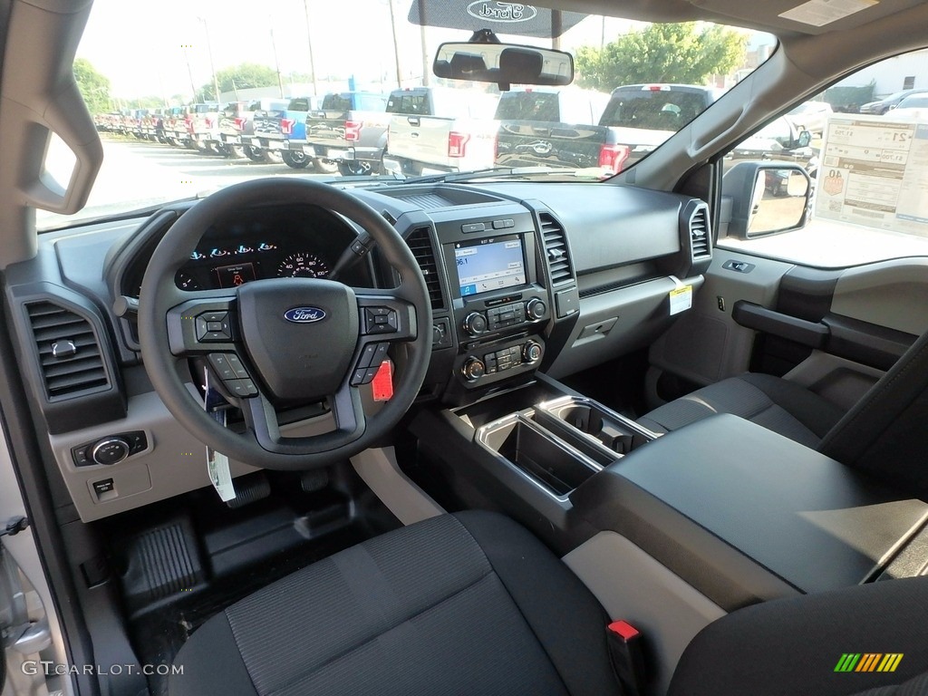 Black Interior 2018 Ford F150 STX SuperCab 4x4 Photo #122363674