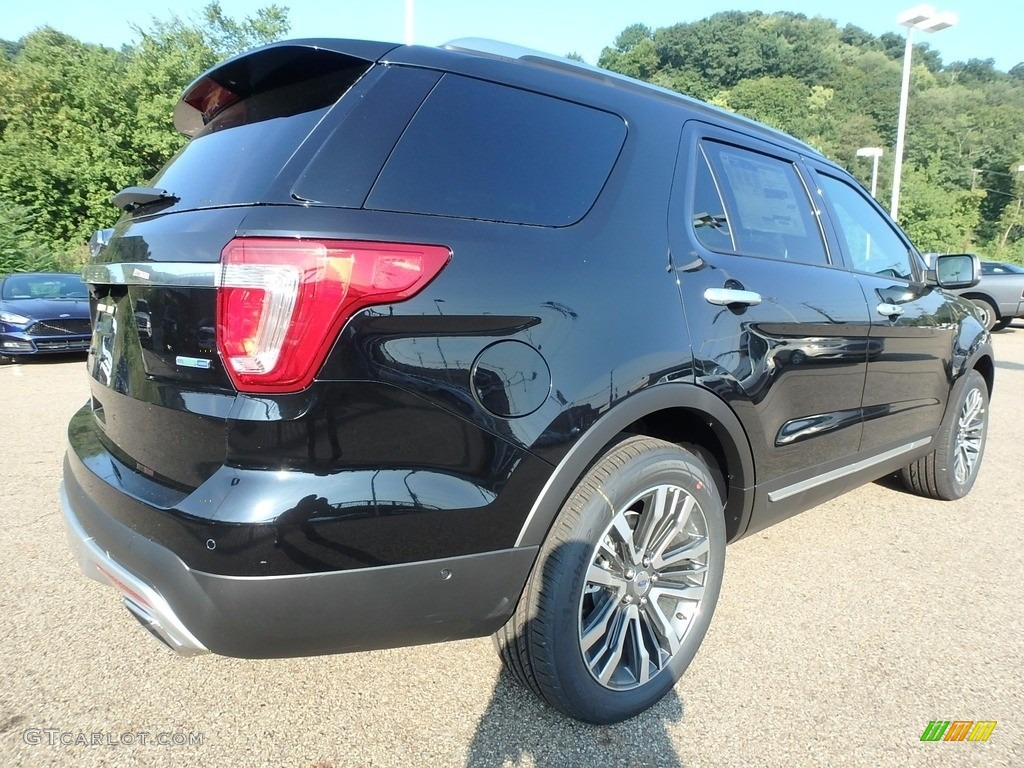2017 Explorer Platinum 4WD - Shadow Black / Ebony Black photo #2