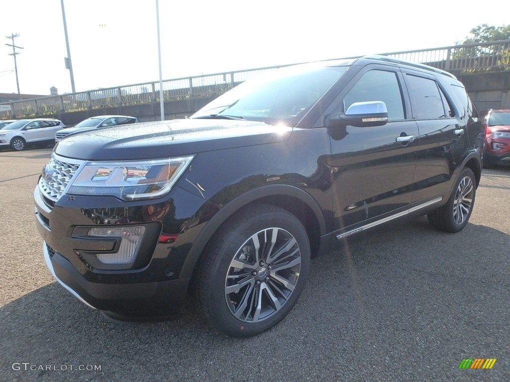 2017 Explorer Platinum 4WD - Shadow Black / Ebony Black photo #6