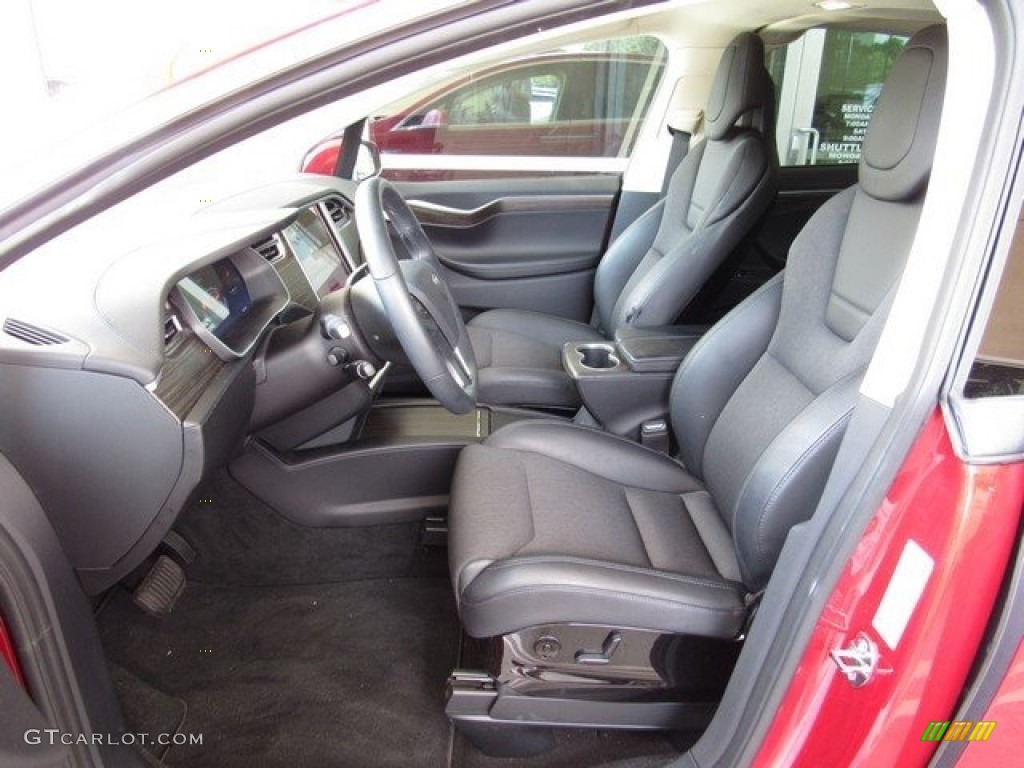 Black Interior 2016 Tesla Model X 75D Photo #122364262