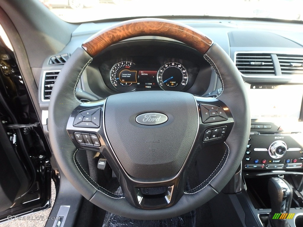 2017 Explorer Platinum 4WD - Shadow Black / Ebony Black photo #16