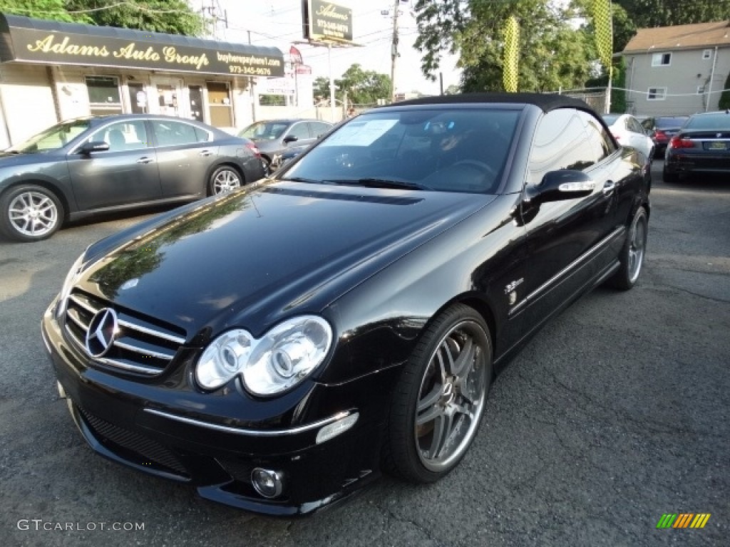 2007 CLK 63 AMG Cabriolet - Black / Black photo #3