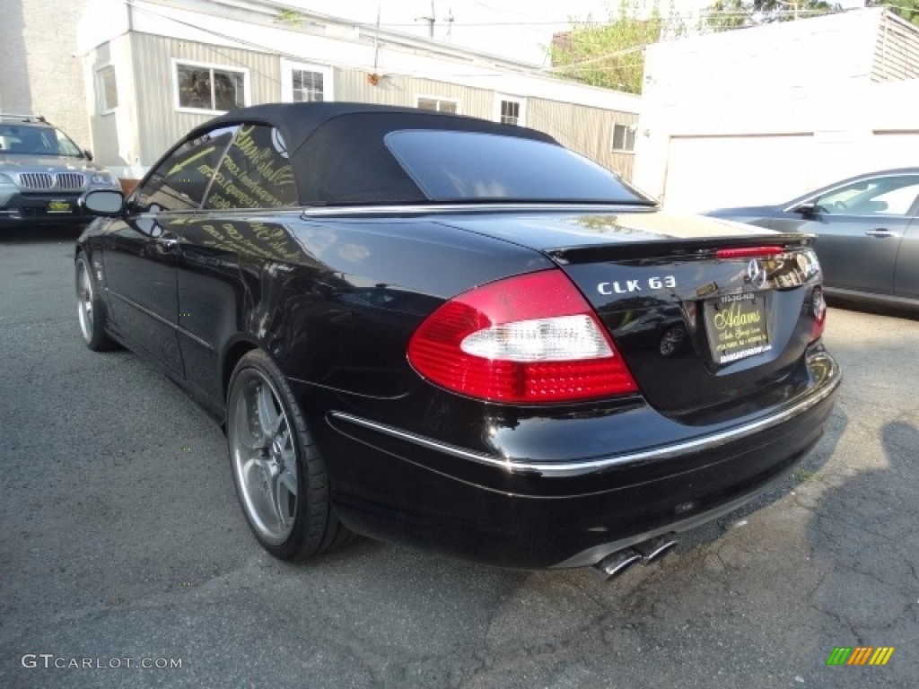 2007 CLK 63 AMG Cabriolet - Black / Black photo #4