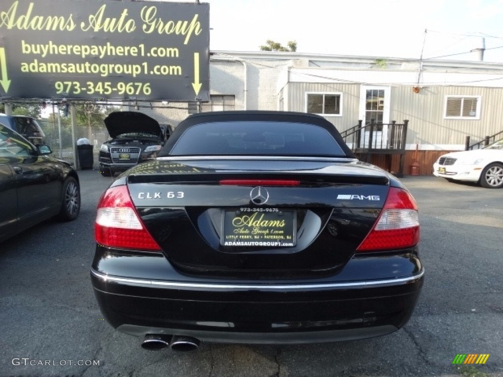 2007 CLK 63 AMG Cabriolet - Black / Black photo #5