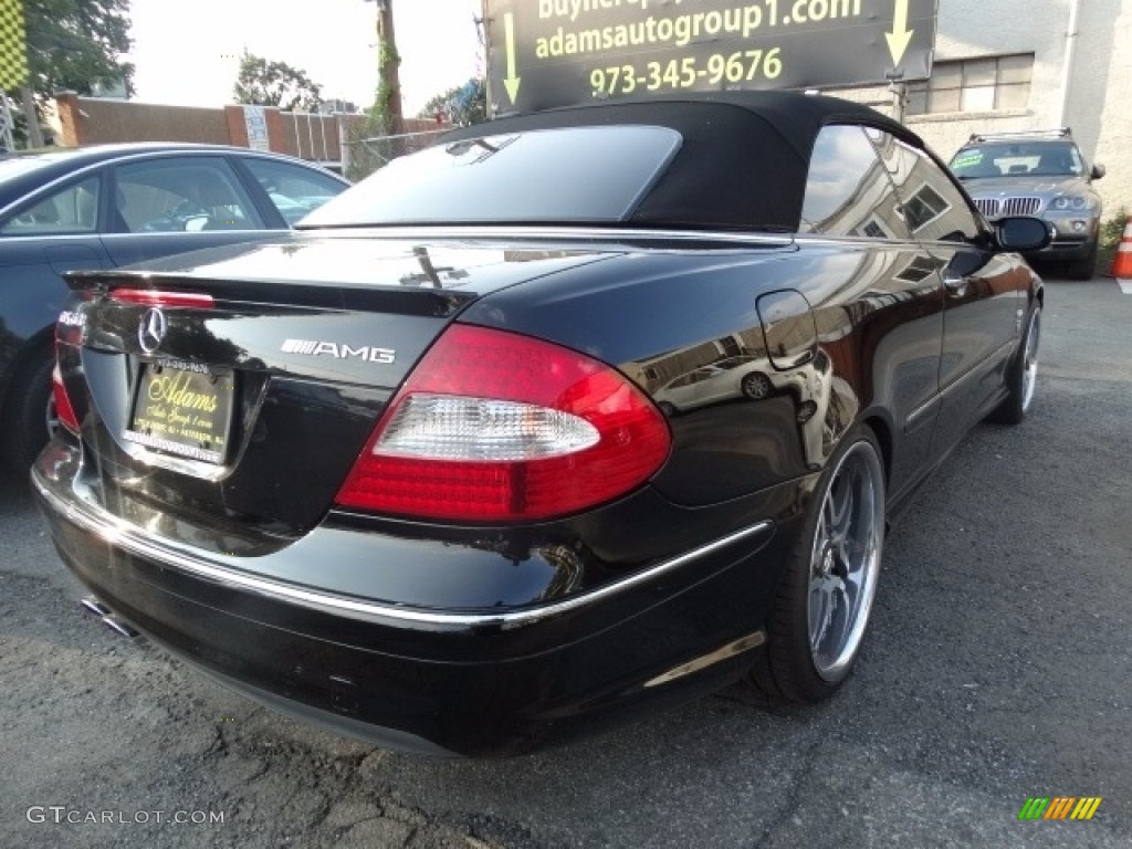 2007 CLK 63 AMG Cabriolet - Black / Black photo #6