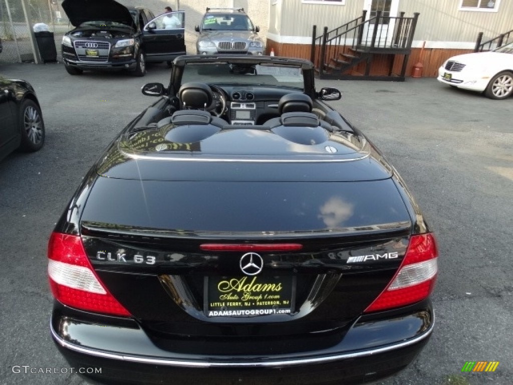 2007 CLK 63 AMG Cabriolet - Black / Black photo #29