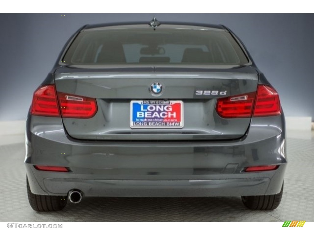 2014 3 Series 328d Sedan - Mineral Grey Metallic / Black photo #3