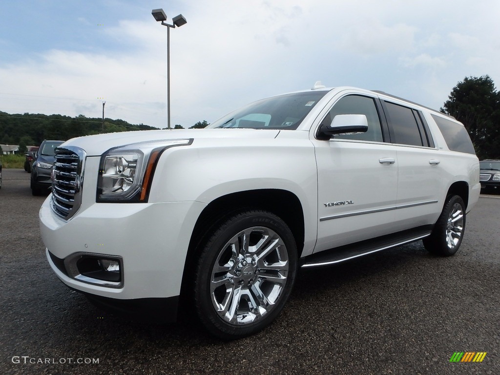 White Frost Tricoat 2017 GMC Yukon XL SLT 4WD Exterior Photo #122366752