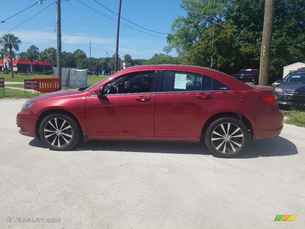 2012 200 S Sedan - Deep Cherry Red Crystal Pearl Coat / Black photo #2