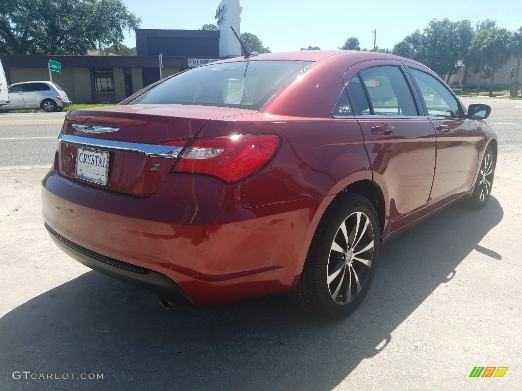 2012 200 S Sedan - Deep Cherry Red Crystal Pearl Coat / Black photo #5