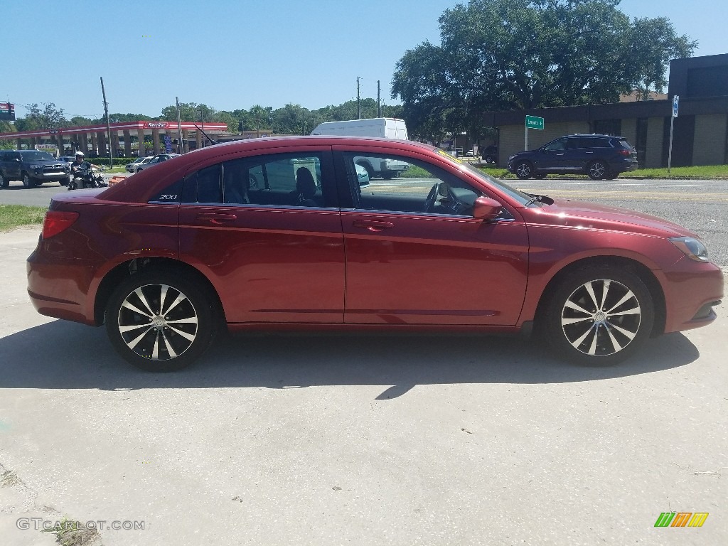 2012 200 S Sedan - Deep Cherry Red Crystal Pearl Coat / Black photo #6