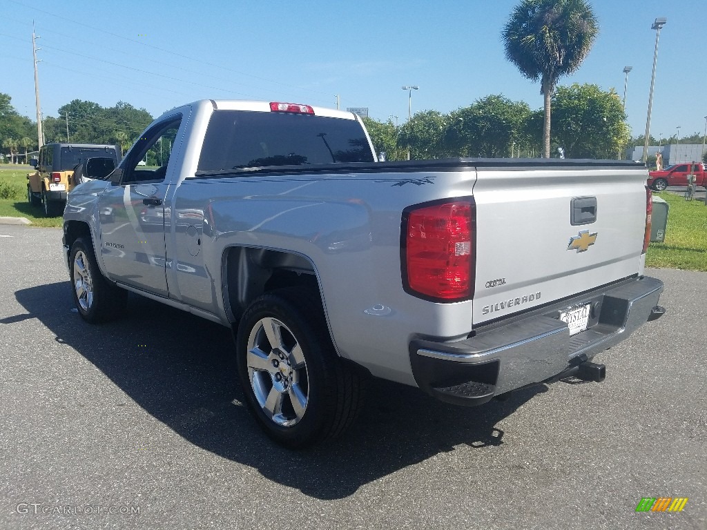 2014 Silverado 1500 WT Regular Cab - Silver Ice Metallic / Jet Black/Dark Ash photo #3