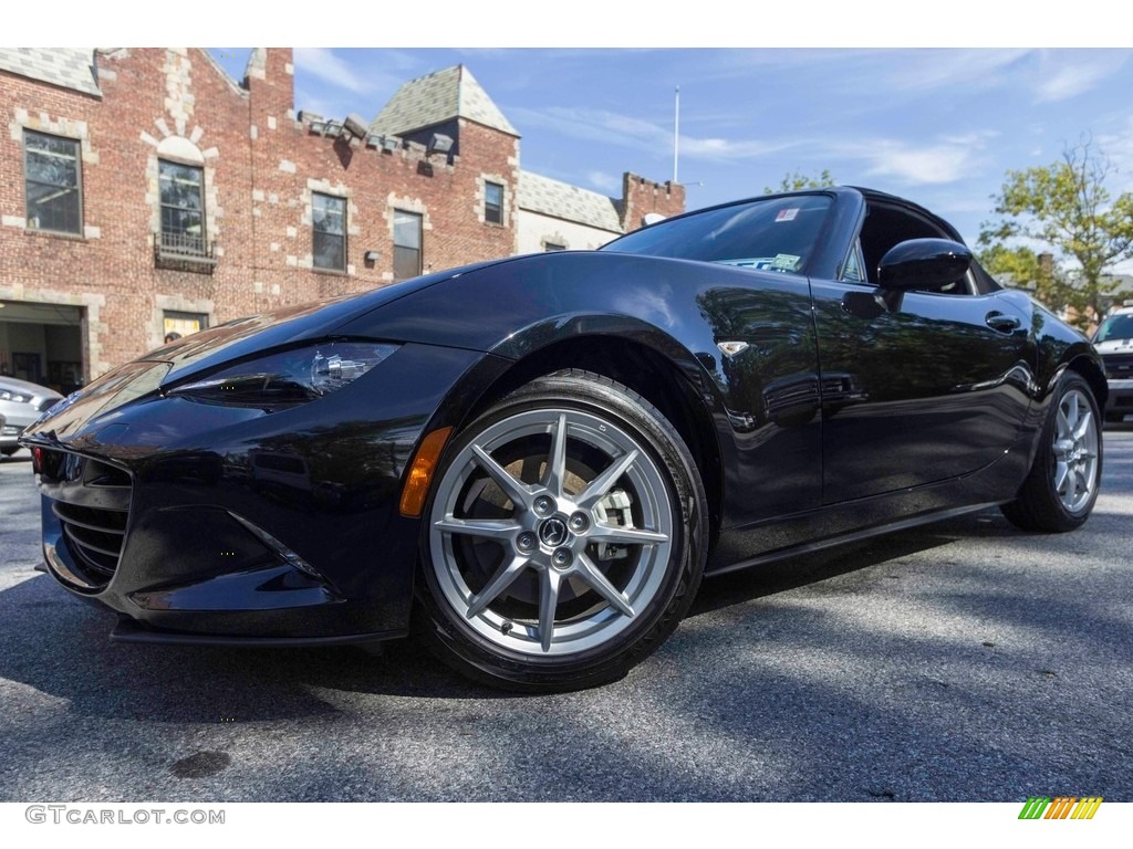 Jet Black Mica 2016 Mazda MX-5 Miata Sport Roadster Exterior Photo #122370925