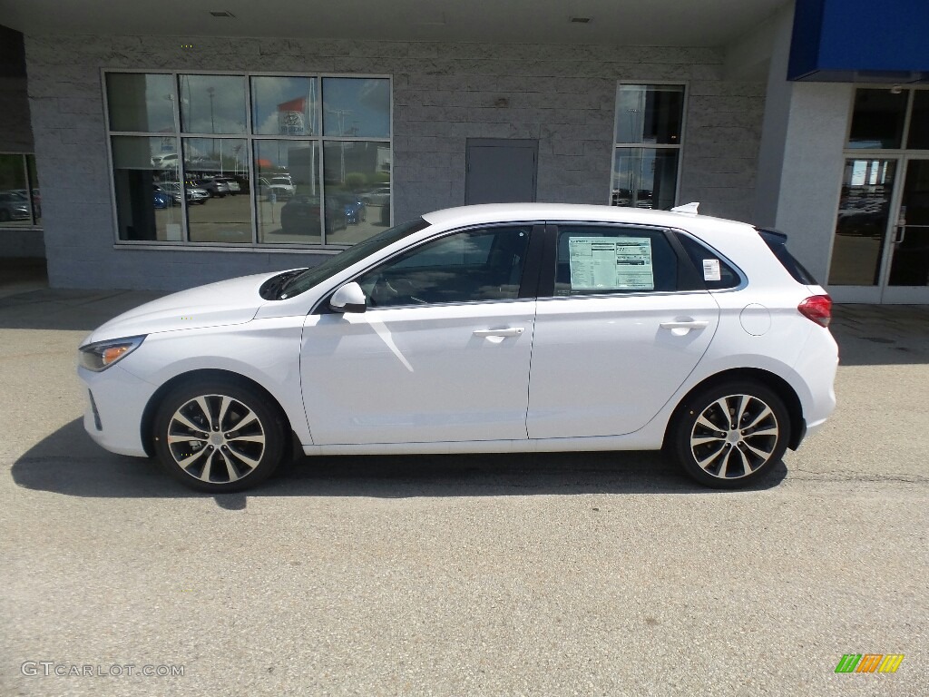 Ceramic White 2018 Hyundai Elantra GT Standard Elantra GT Model Exterior Photo #122371738