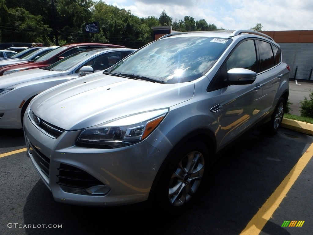 2014 Escape Titanium 1.6L EcoBoost - Ingot Silver / Medium Light Stone photo #1