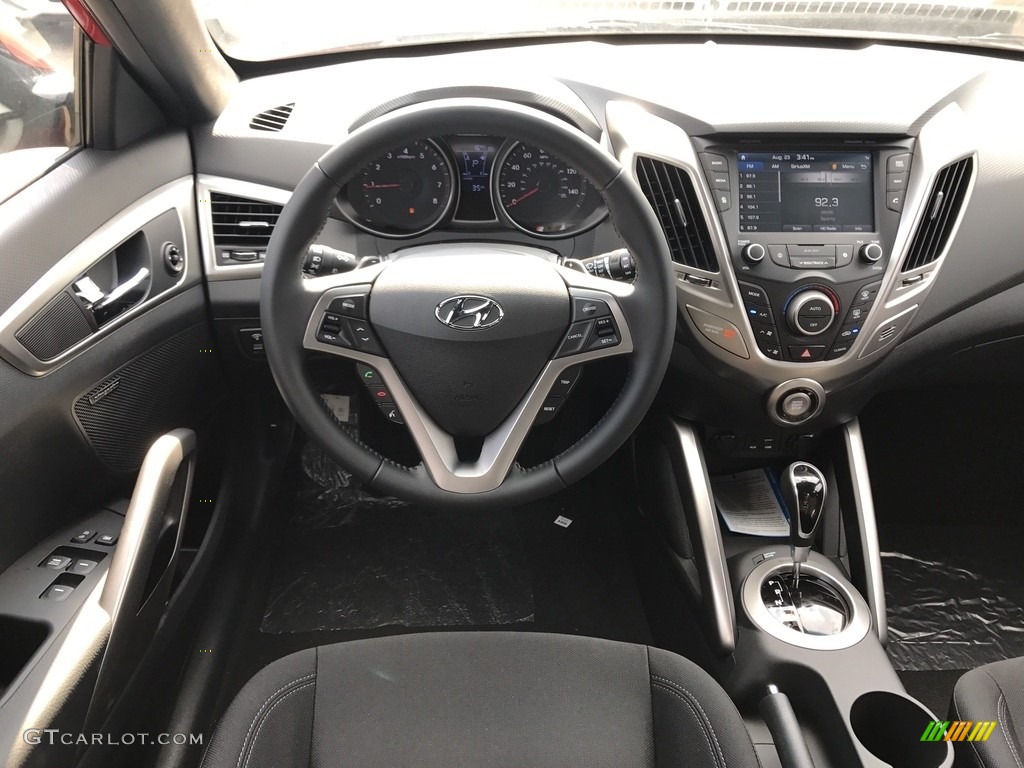 2017 Hyundai Veloster Value Edition Black Dashboard Photo #122371987