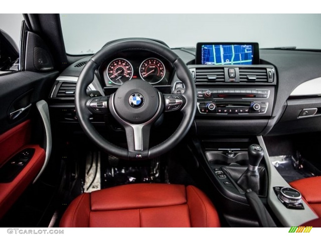 2014 BMW M235i Coupe Coral Red/Black Dashboard Photo #122372590