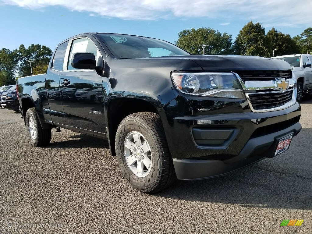 2018 Colorado WT Extended Cab - Black / Jet Black/Dark Ash photo #1