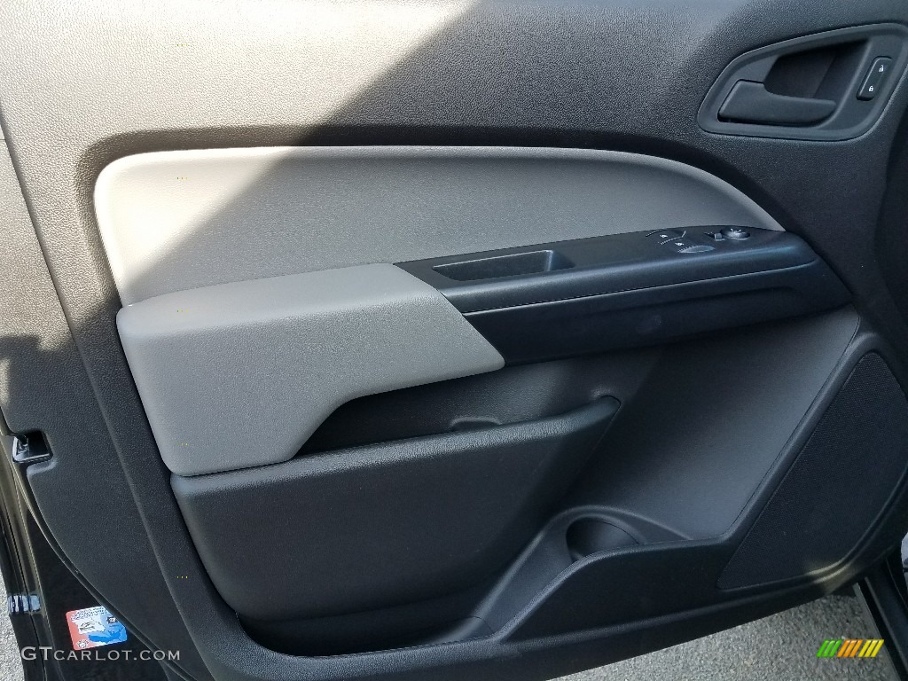 2018 Chevrolet Colorado WT Extended Cab Jet Black/Dark Ash Door Panel Photo #122372890