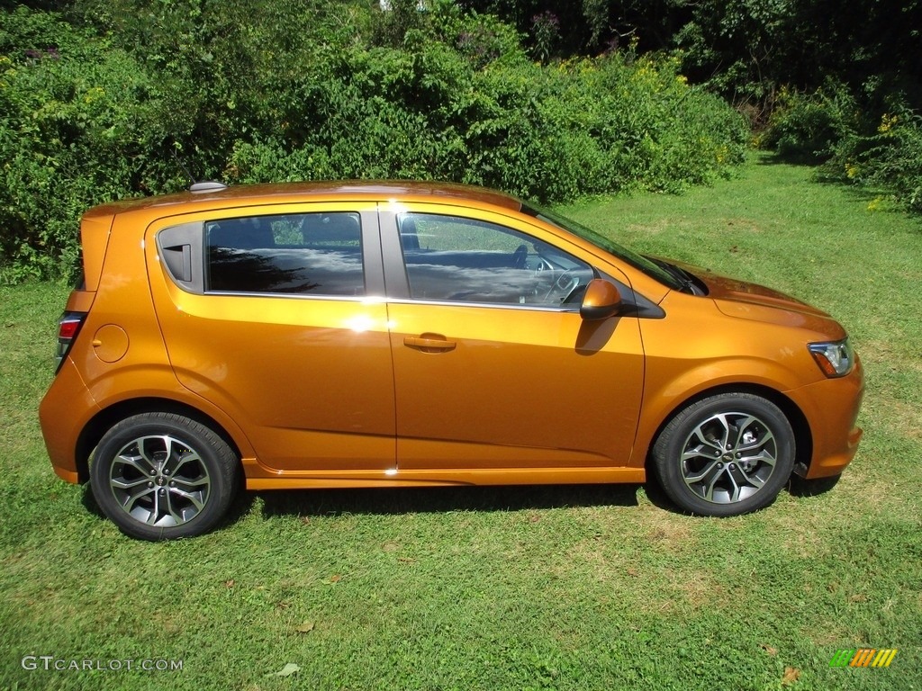 2017 Sonic LT Hatchback - Orange Burst Metallic / Jet Black photo #2