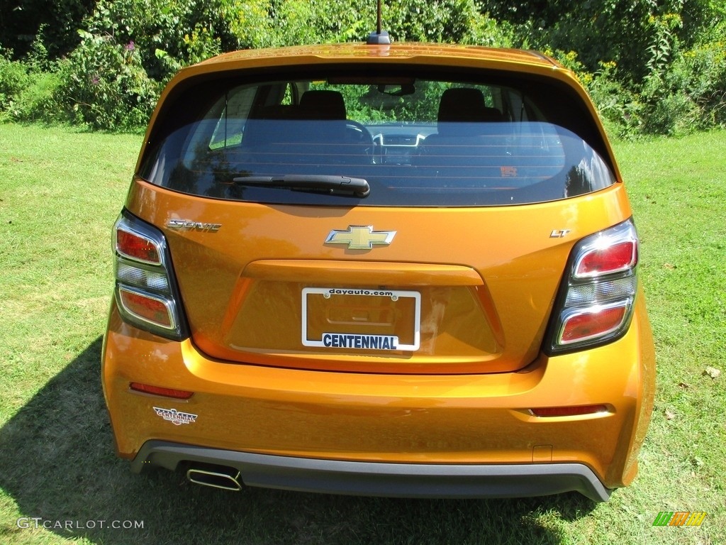 2017 Sonic LT Hatchback - Orange Burst Metallic / Jet Black photo #3