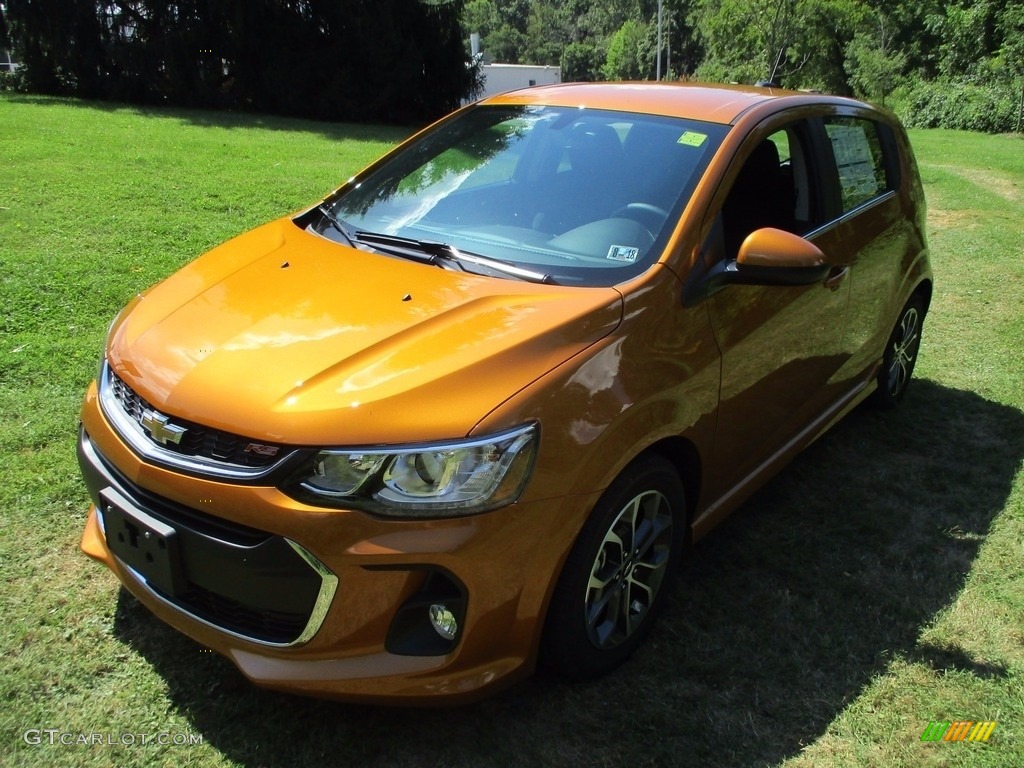 2017 Sonic LT Hatchback - Orange Burst Metallic / Jet Black photo #9