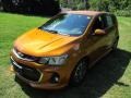 2017 Orange Burst Metallic Chevrolet Sonic LT Hatchback  photo #9