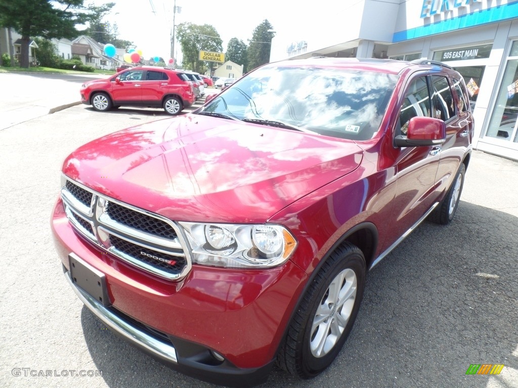 2013 Durango Crew AWD - Deep Cherry Red Crystal Pearl / Black photo #2