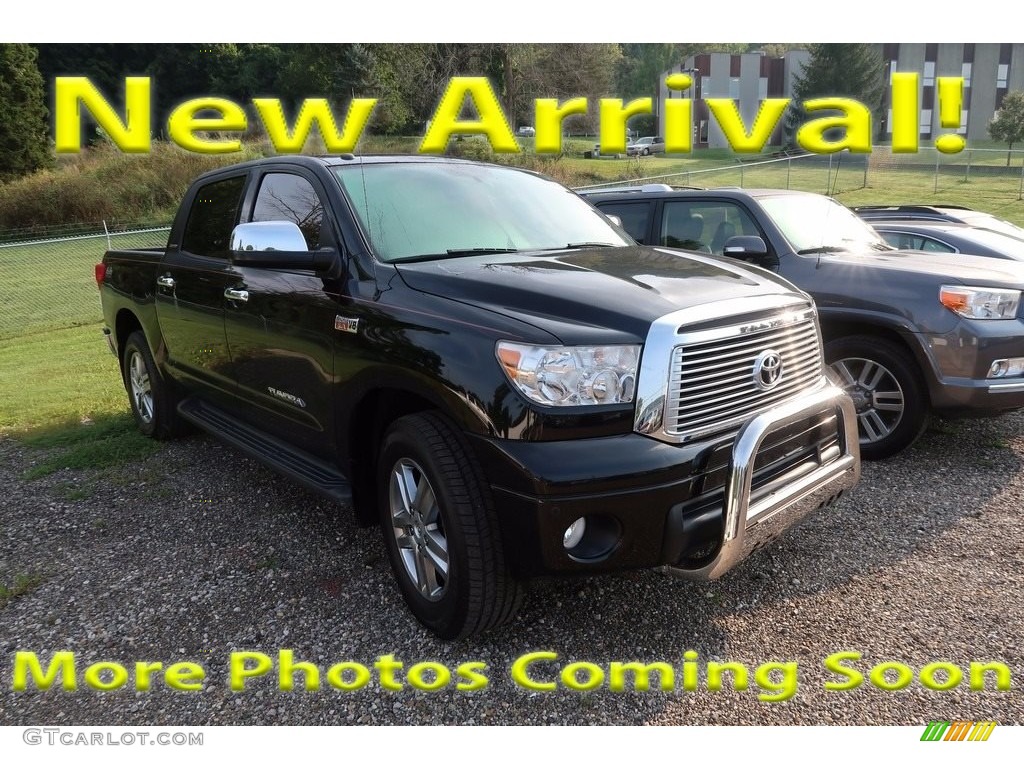 2011 Tundra Limited CrewMax 4x4 - Black / Redrock/Black photo #1