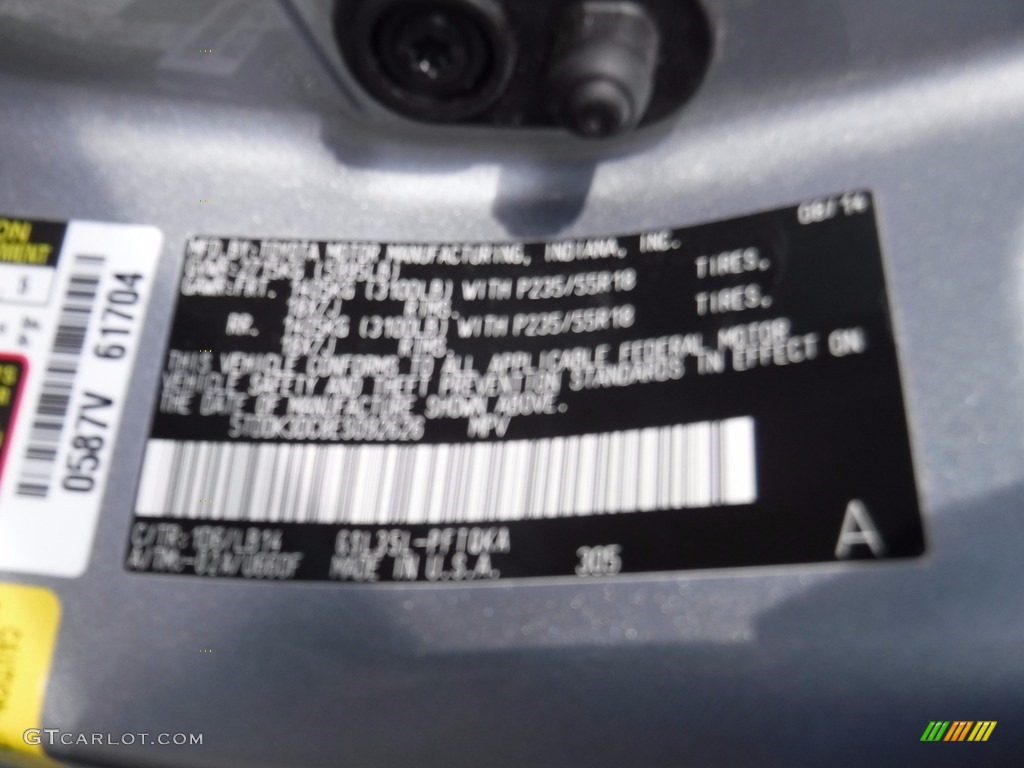 2014 Sienna XLE AWD - Silver Sky Metallic / Light Gray photo #27