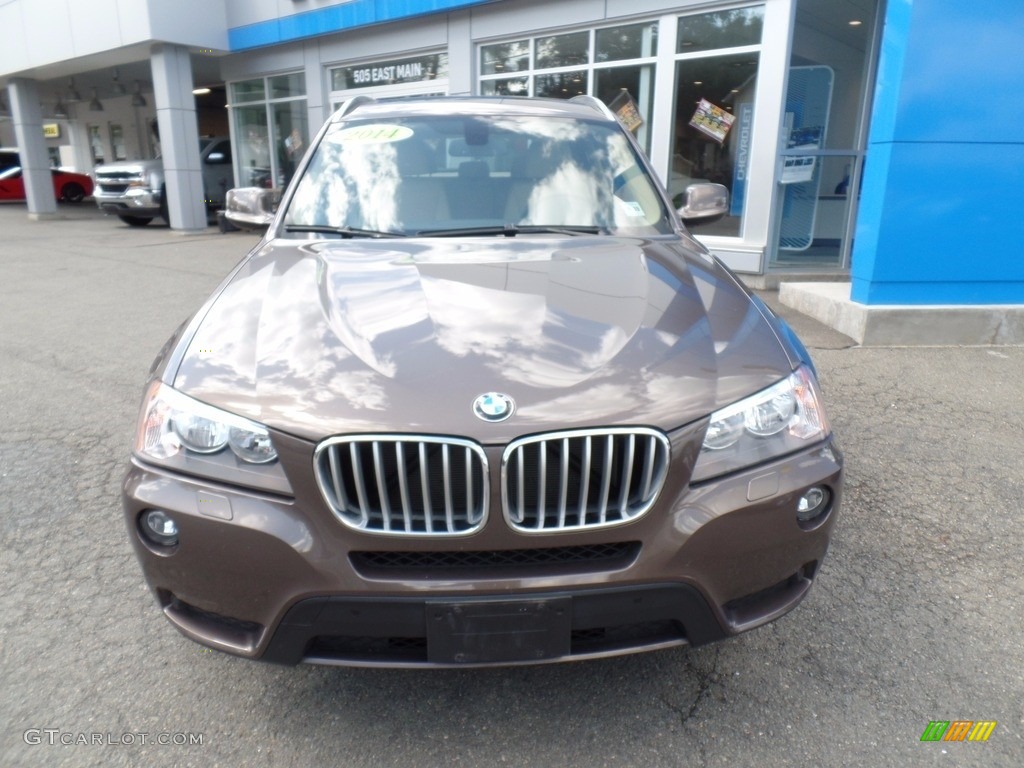 2014 X3 xDrive28i - Sparkling Bronze Metallic / Sand Beige photo #2