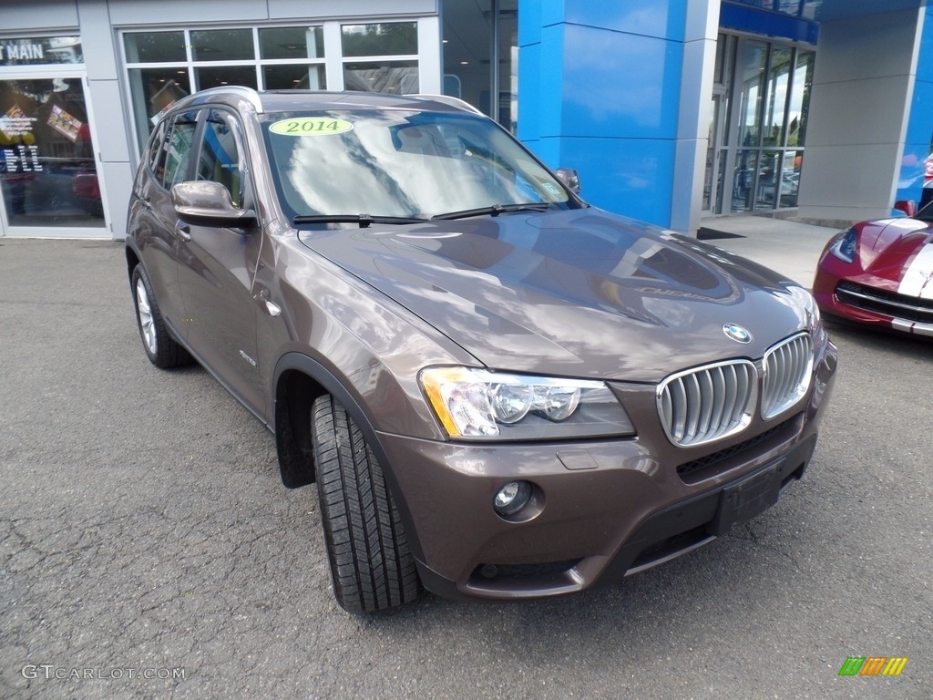 2014 X3 xDrive28i - Sparkling Bronze Metallic / Sand Beige photo #3