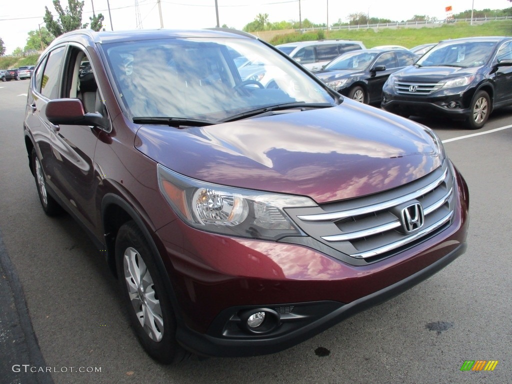 2014 CR-V EX-L AWD - Basque Red Pearl II / Gray photo #7