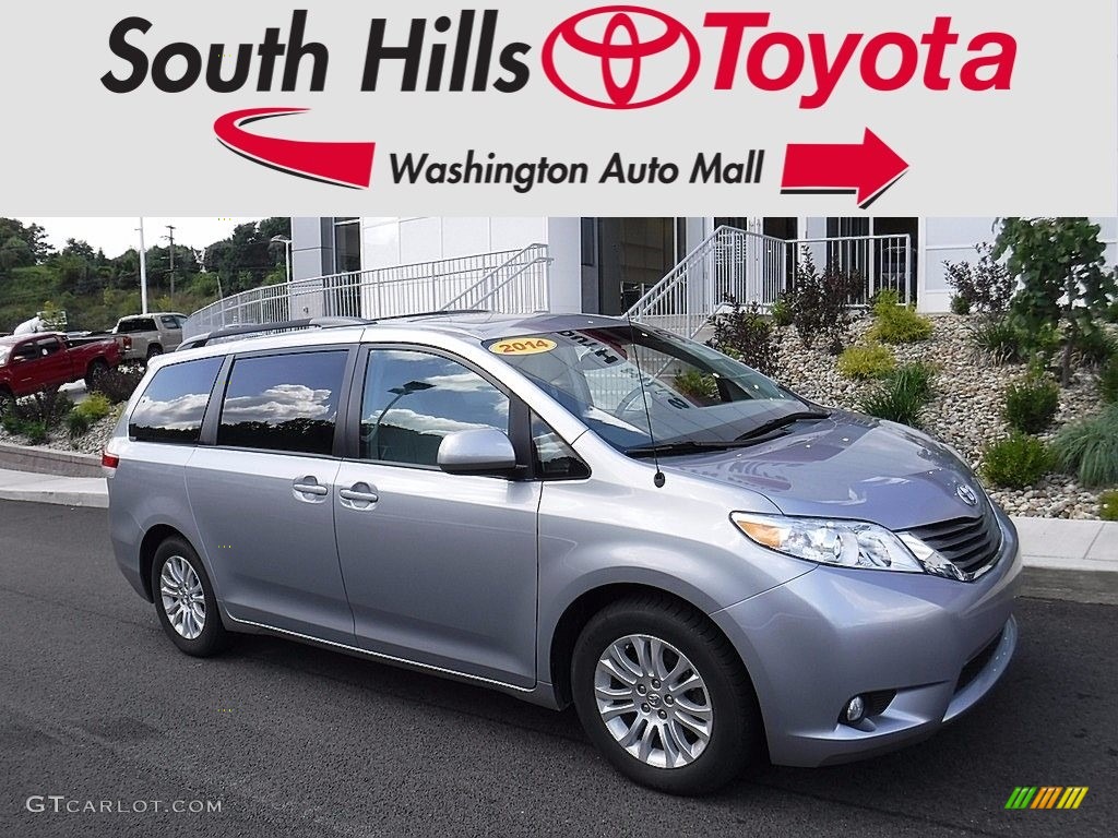 2014 Sienna XLE - Silver Sky Metallic / Light Gray photo #1