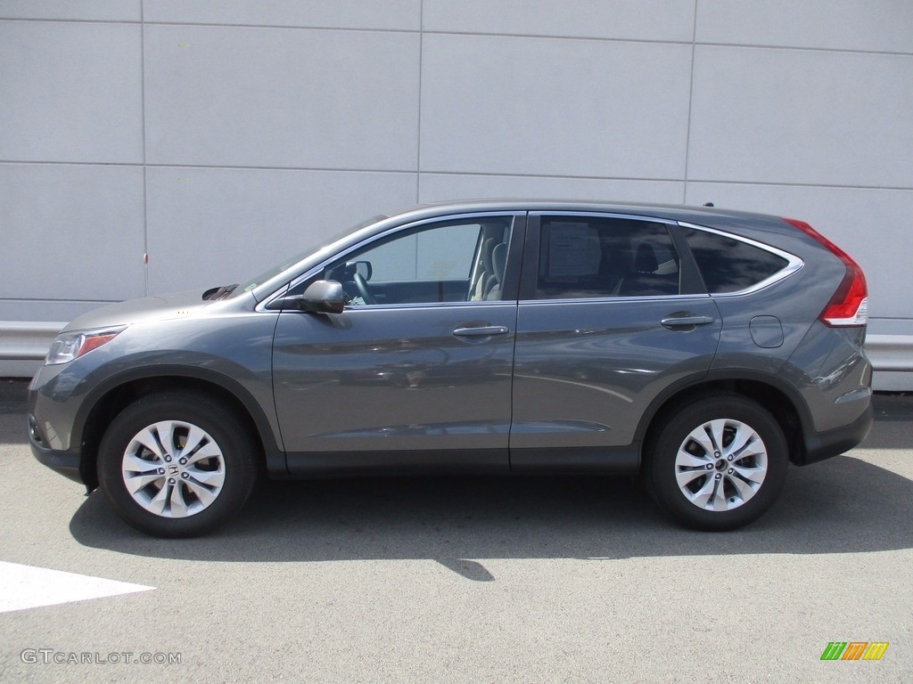 2014 CR-V EX AWD - Polished Metal Metallic / Gray photo #2