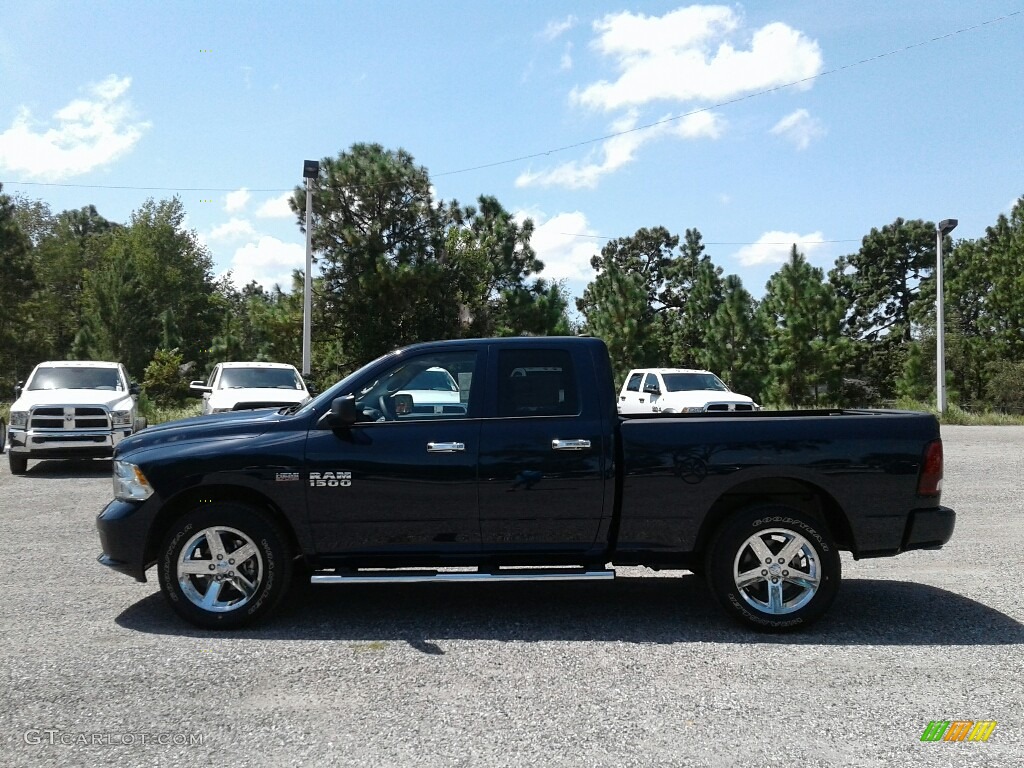 2017 1500 Express Quad Cab 4x4 - True Blue Pearl / Black/Diesel Gray photo #2