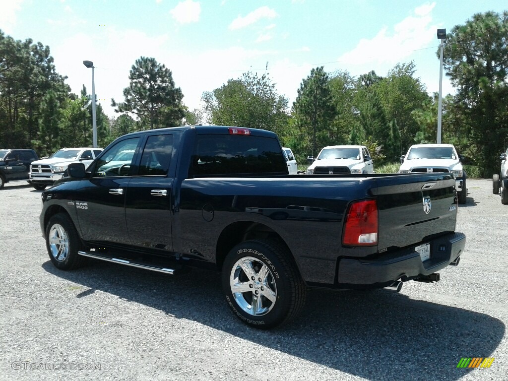 2017 1500 Express Quad Cab 4x4 - True Blue Pearl / Black/Diesel Gray photo #3