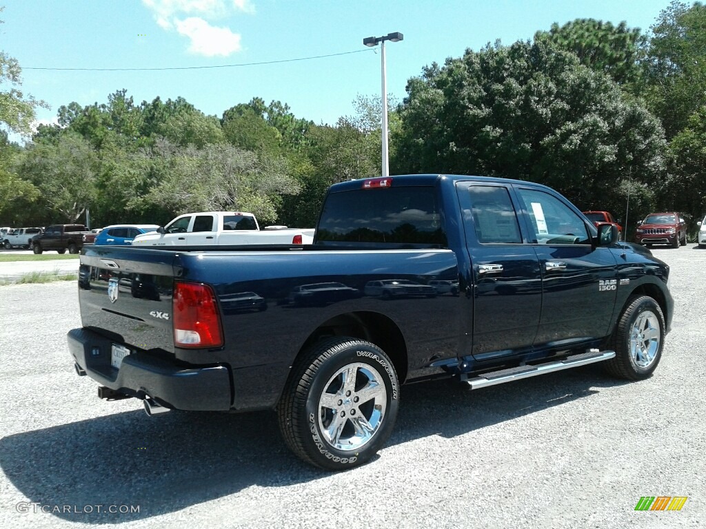2017 1500 Express Quad Cab 4x4 - True Blue Pearl / Black/Diesel Gray photo #5