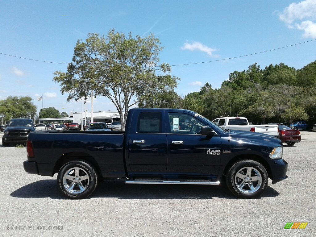 2017 1500 Express Quad Cab 4x4 - True Blue Pearl / Black/Diesel Gray photo #6