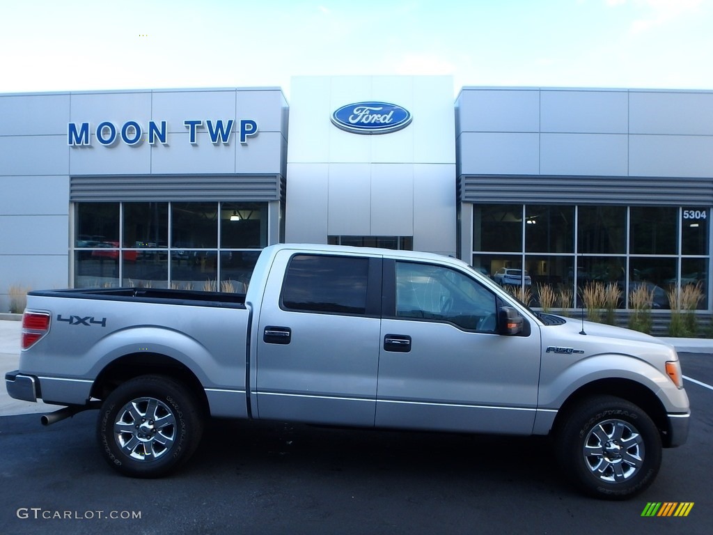 2014 F150 XLT SuperCrew 4x4 - Ingot Silver / Steel Grey photo #1