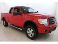 Vermillion Red 2010 Ford F150 FX4 SuperCab 4x4