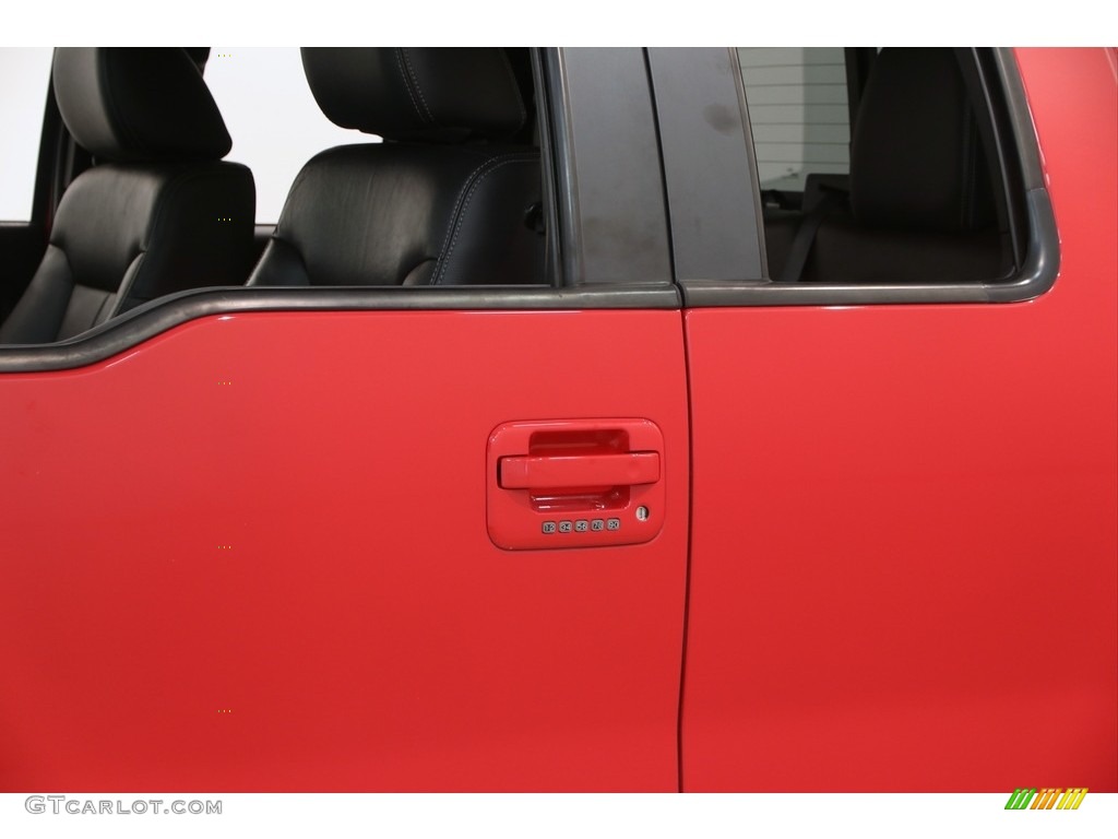 2010 F150 FX4 SuperCab 4x4 - Vermillion Red / Black photo #4