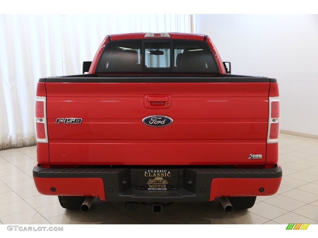 2010 F150 FX4 SuperCab 4x4 - Vermillion Red / Black photo #21