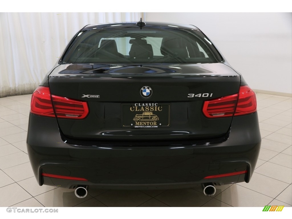 2017 3 Series 340i xDrive Sedan - Black Sapphire Metallic / Black photo #13