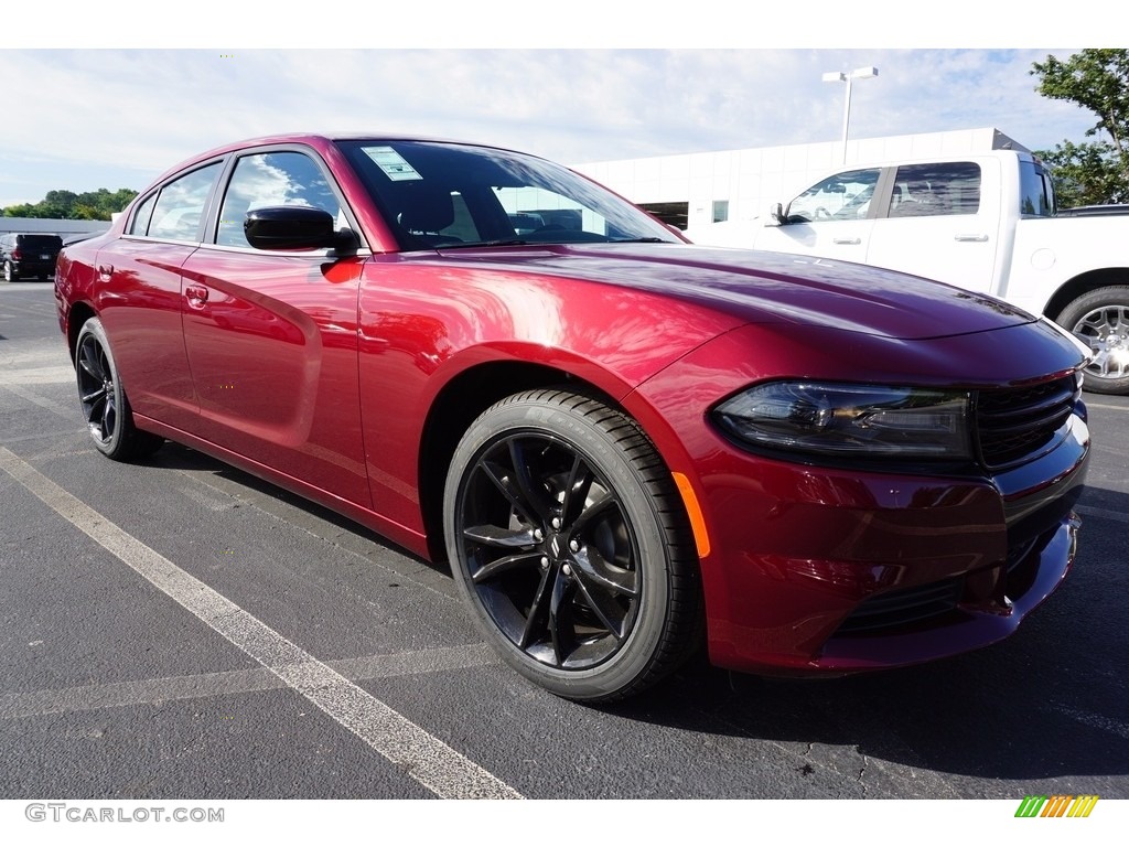 Octane Red Pearl 2018 Dodge Charger SXT Exterior Photo #122392674