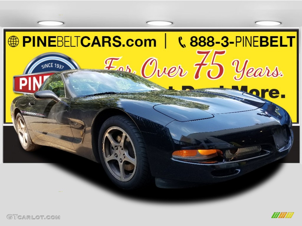 2004 Corvette Coupe - Black / Black photo #1